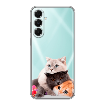 Силиконовый чехол на Samsung Galaxy A16 с принтом Кошки Силиконовый чехол на Samsung Galaxy A16 с принтом Кошки