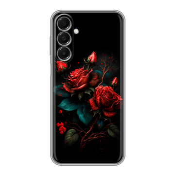 Силиконовый чехол на Samsung Galaxy A16 с принтом Розы красные
