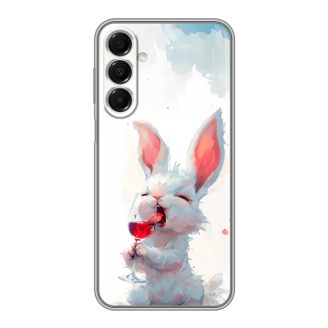 Силиконовый чехол на Samsung Galaxy A16 с принтом кролик зайчик