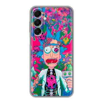 Силиконовый чехол на Samsung Galaxy A16 с принтом Рик и Морти Rick Morty