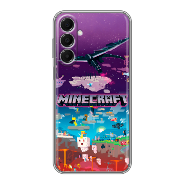 Силиконовый чехол на Samsung Galaxy A16 с принтом Майнкрафт Minecraft