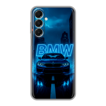 Силиконовый чехол на Samsung Galaxy A16 с принтом BMW БМВ