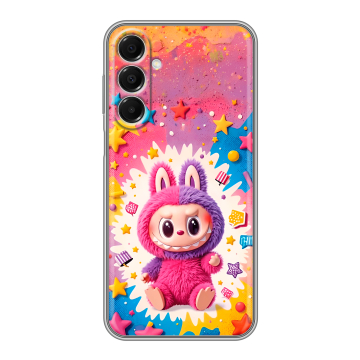 Силиконовый чехол на Samsung Galaxy A16 с принтом Labubu Лабубу