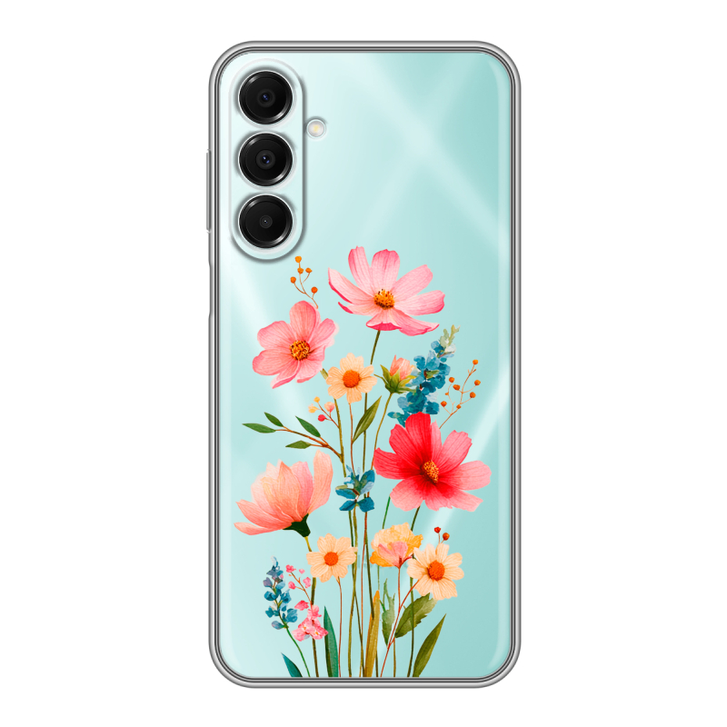 Силиконовый чехол на Samsung Galaxy A16 с принтом Цветы Силиконовый чехол на Samsung Galaxy A16 с принтом Цветы