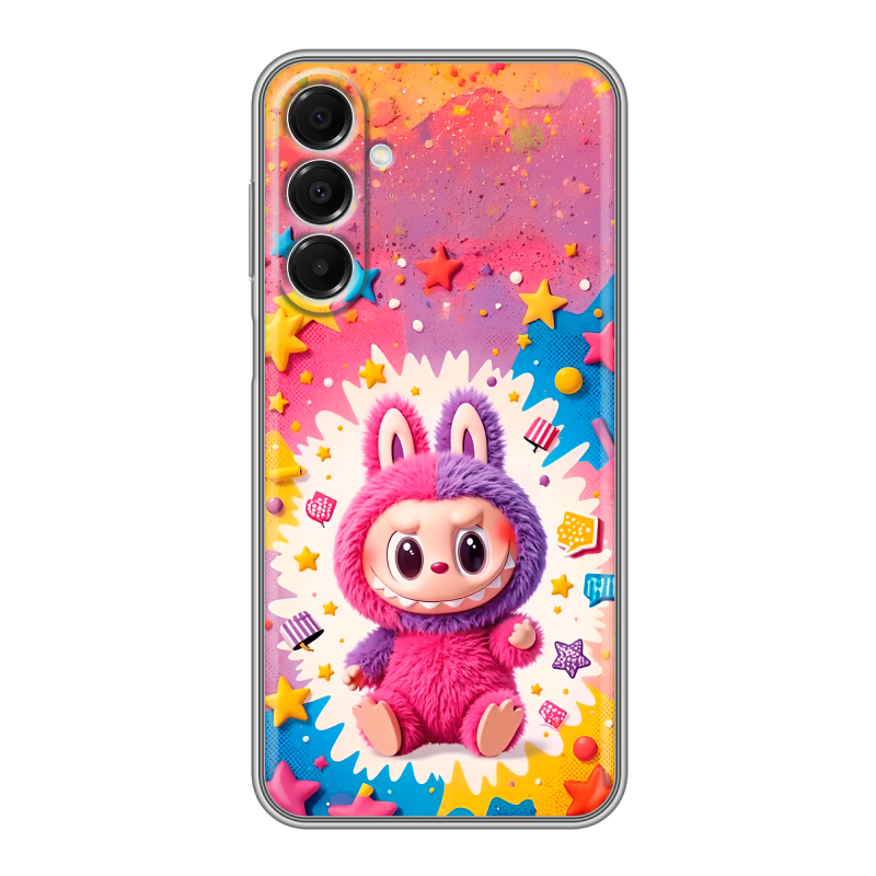 Силиконовый чехол на Samsung Galaxy A16 с принтом Labubu Лабубу Силиконовый чехол на Samsung Galaxy A16 с принтом Labubu Лабубу