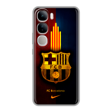 Силиконовый чехол на Vivo V40 Lite 4G с принтом Барселона Barcelona
