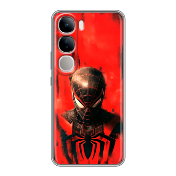 Силиконовый чехол на Vivo V40 Lite 4G с принтом человек паук spiderman