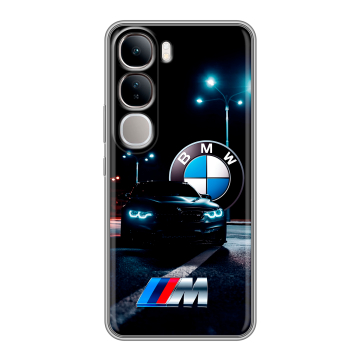 Силиконовый чехол на Vivo V40 Lite 4G с принтом БМВ BMW Силиконовый чехол на Vivo V40 Lite 4G с принтом БМВ BMW