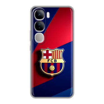 Силиконовый чехол на Vivo V40 Lite 4G с принтом Барселона Barcelona