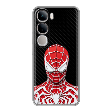 Силиконовый чехол на Vivo V40 Lite 4G с принтом человек паук spiderman
