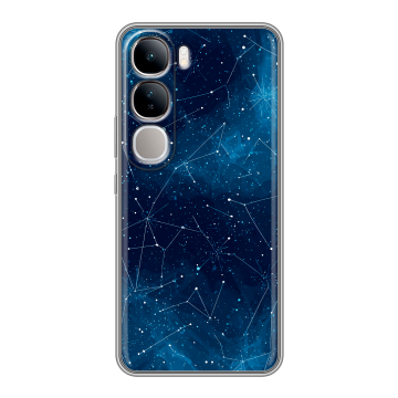 Силиконовый чехол на Vivo V40 Lite 4G с принтом Космос звезды