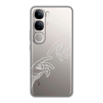 Силиконовый чехол на Vivo V40 Lite 4G с принтом Сотворение мира