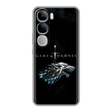 Силиконовый чехол на Vivo V40 Lite 4G с принтом Игра Престолов Game Thrones