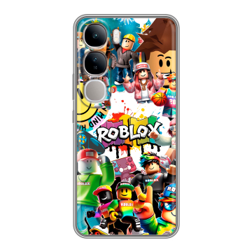 Силиконовый чехол на Vivo V40 Lite 4G с принтом Roblox Роблокс Силиконовый чехол на Vivo V40 Lite 4G с принтом Roblox Роблокс