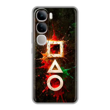 Силиконовый чехол на Vivo V40 Lite 4G с принтом Squid Game Игра кальмара