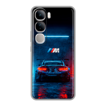 Силиконовый чехол на Vivo V40 Lite 4G с принтом BMW БМВ