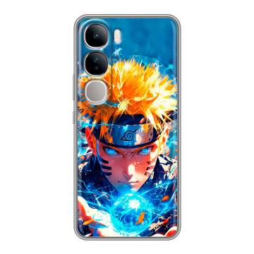 Силиконовый чехол на Vivo V40 Lite 4G с принтом Аниме Наруто Naruto
