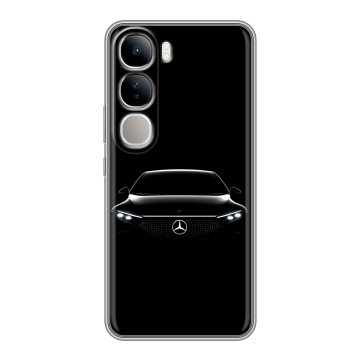 Силиконовый чехол на Vivo V40 Lite 4G с принтом Mercedes Мерседес