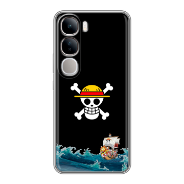 Силиконовый чехол на Vivo V40 Lite 4G с принтом One Piece Ван Пис