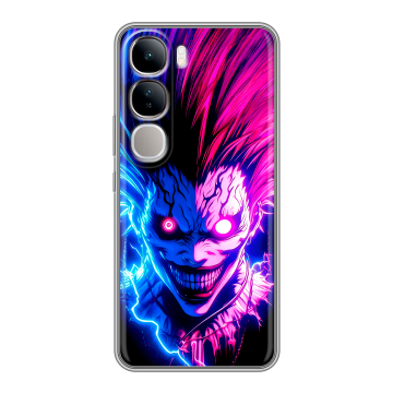 Силиконовый чехол на Vivo V40 Lite 4G с принтом Death note Тетрадь смерти