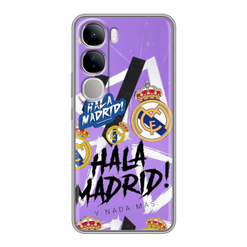 Силиконовый чехол на Vivo V40 Lite 4G с принтом Real Madrid Реал Мадрид