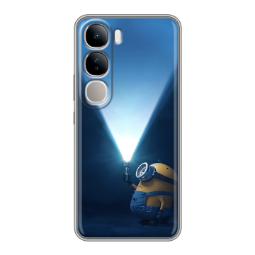 Силиконовый чехол на Vivo V40 Lite 4G с принтом Миньоны