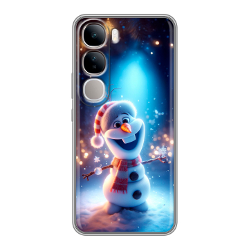 Силиконовый чехол на Vivo V40 Lite 4G с принтом Новый год