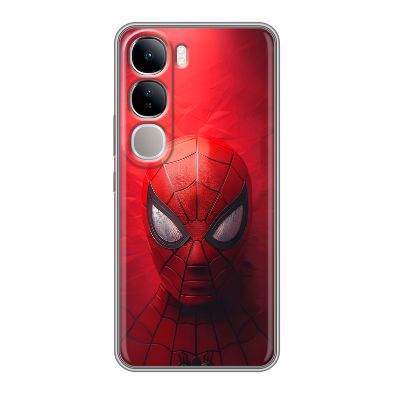 Силиконовый чехол на Vivo V40 Lite 4G с принтом Spiderman Человек паук Силиконовый чехол на Vivo V40 Lite 4G с принтом Spiderman Человек паук