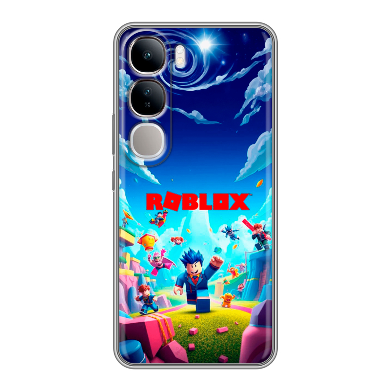 Силиконовый чехол на Vivo V40 Lite 4G с принтом Roblox Роблокс Силиконовый чехол на Vivo V40 Lite 4G с принтом Roblox Роблокс