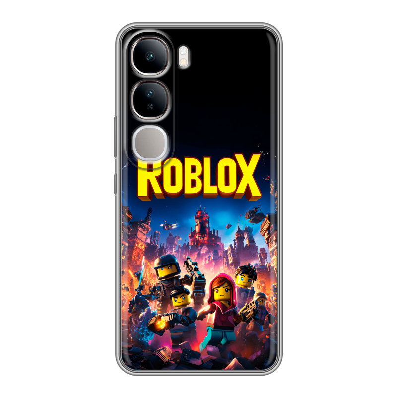 Силиконовый чехол на Vivo V40 Lite 4G с принтом Roblox Роблокс Силиконовый чехол на Vivo V40 Lite 4G с принтом Roblox Роблокс