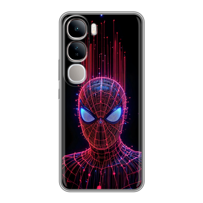 Силиконовый чехол на Vivo V40 Lite 4G с принтом Spiderman Человек паук Силиконовый чехол на Vivo V40 Lite 4G с принтом Spiderman Человек паук