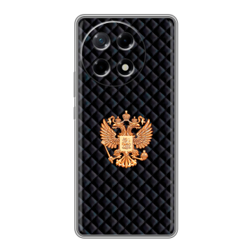 Силиконовый чехол на Tecno Camon 30S с принтом Герб России принт