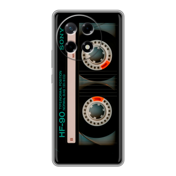 Силиконовый чехол на Tecno Camon 30S с принтом Кассета