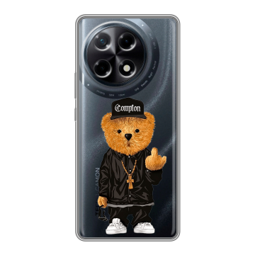 Силиконовый чехол на Tecno Camon 30S с принтом Мишка