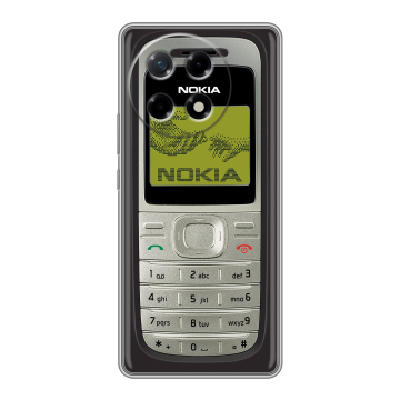 Силиконовый чехол на Tecno Camon 30S с принтом Ретро Нокия Силиконовый чехол на Tecno Camon 30S с принтом Ретро Нокия