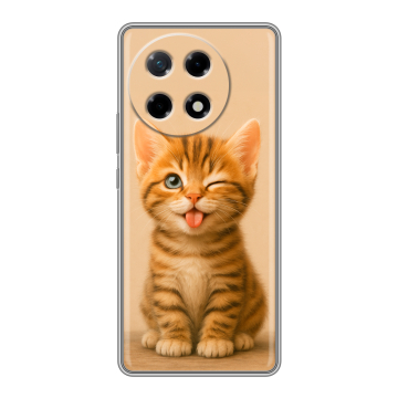 Силиконовый чехол на Tecno Camon 30S с принтом котенок