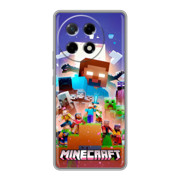 Силиконовый чехол на Tecno Camon 30S с принтом Майнкрафт Minecraft Силиконовый чехол на Tecno Camon 30S с принтом Майнкрафт Minecraft