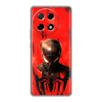 Силиконовый чехол на Tecno Camon 30S с принтом человек паук spiderman
