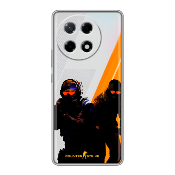 Силиконовый чехол на Tecno Camon 30S с принтом Контер страйк Counter strike