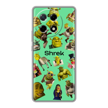 Силиконовый чехол на Tecno Camon 30S с принтом Шрек Shrek Силиконовый чехол на Tecno Camon 30S с принтом Шрек Shrek