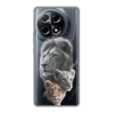 Силиконовый чехол на Tecno Camon 30S с принтом Львы Силиконовый чехол на Tecno Camon 30S с принтом Львы