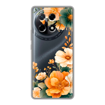 Силиконовый чехол на Tecno Camon 30S с принтом Цветы принт Силиконовый чехол на Tecno Camon 30S с принтом Цветы принт