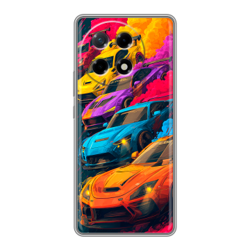 Силиконовый чехол на Tecno Camon 30S с принтом Тачки Силиконовый чехол на Tecno Camon 30S с принтом Тачки