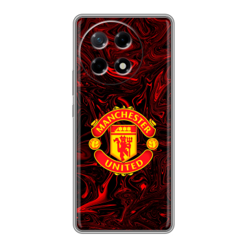 Силиконовый чехол на Tecno Camon 30S с принтом Manchester United Силиконовый чехол на Tecno Camon 30S с принтом Manchester United