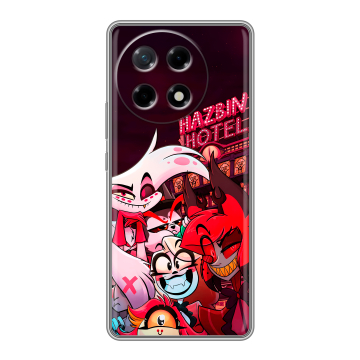 Силиконовый чехол на Tecno Camon 30S с принтом Hazbin Hotel Отель Хазбин