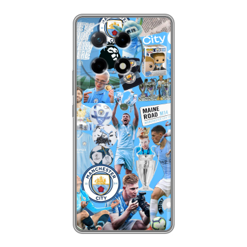 Силиконовый чехол на Tecno Camon 30S с принтом Man City Манчестер Сити Силиконовый чехол на Tecno Camon 30S с принтом Man City Манчестер Сити