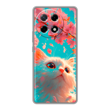Силиконовый чехол на Tecno Camon 30S с принтом Красивый кот Силиконовый чехол на Tecno Camon 30S с принтом Красивый кот