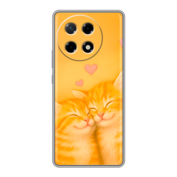 Силиконовый чехол на Tecno Camon 30S с принтом Милые котята