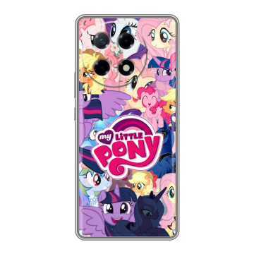 Силиконовый чехол на Tecno Camon 30S с принтом My little pony Дружба чудо Силиконовый чехол на Tecno Camon 30S с принтом My little pony Дружба чудо