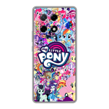 Силиконовый чехол на Tecno Camon 30S с принтом My little pony Дружба чудо